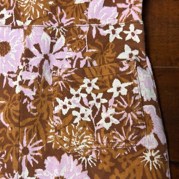 Anthropologie Brown and White Floral Jumpsuit - Picture 9 of 13